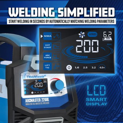 Tradeweld Arcmaster Inverter Welder 1500L-220V