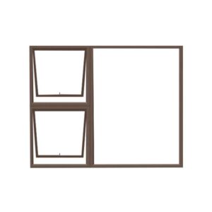 PTT1215 Bronze Aluminium Window