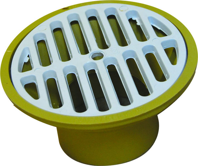 PVC Gulley Head & Grid SV 110mm White